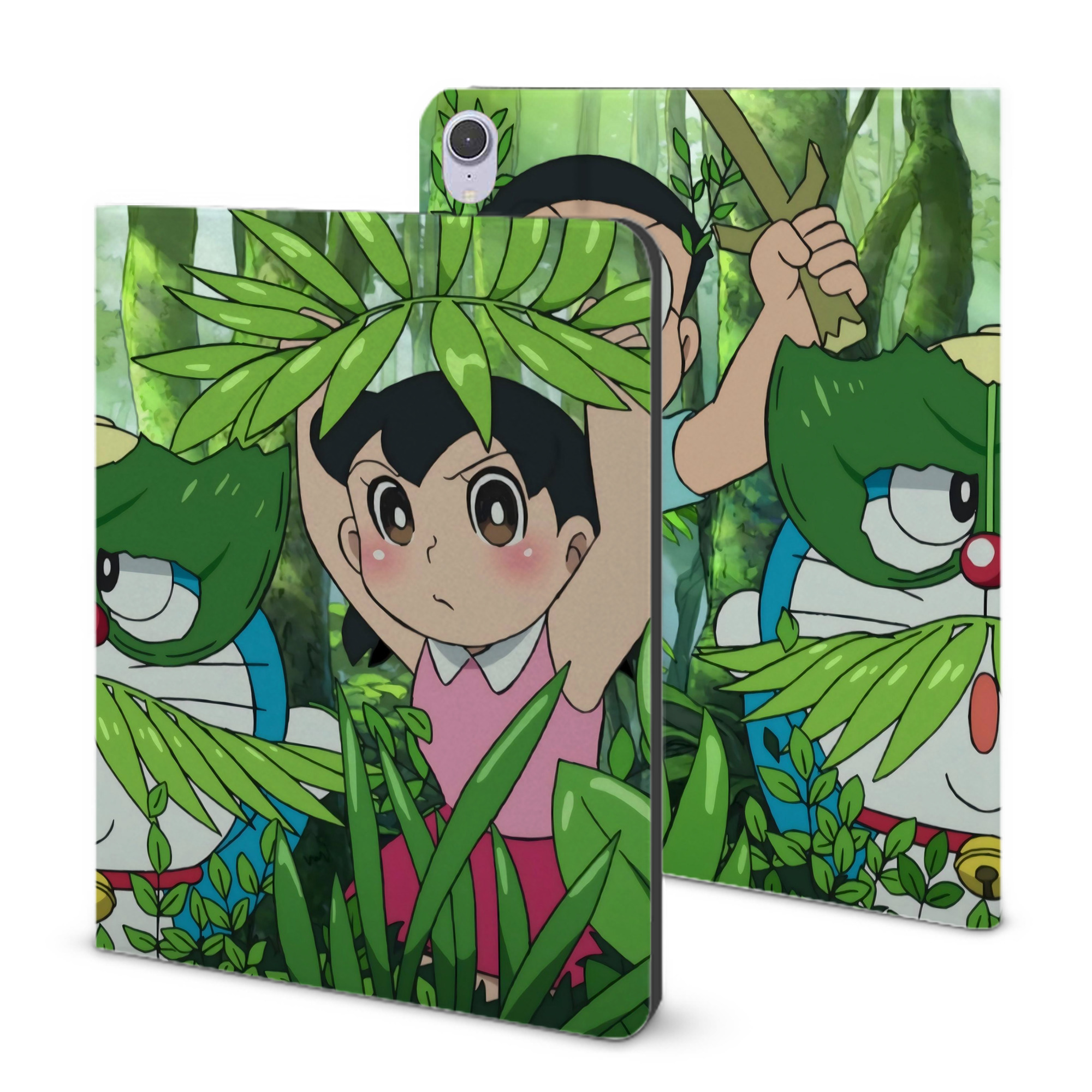 （画像用） ドラえもん Doraemon IPad ケース ブック型 PUレザー TPU 耐衝撃 軽量 薄型 ペン収納なし 全面保護 IPad 各モデル対応